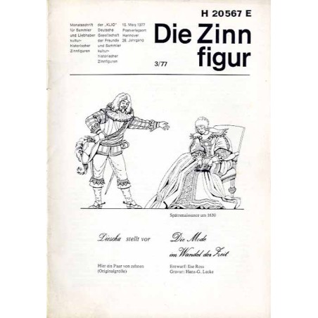 Die Zinnfigur. Monatsschrift für Sammler und Liebhaber kulturhistorischer Zinnfiguren. 26. Jahrgang (1977). Nr 3 (15. März 1977)