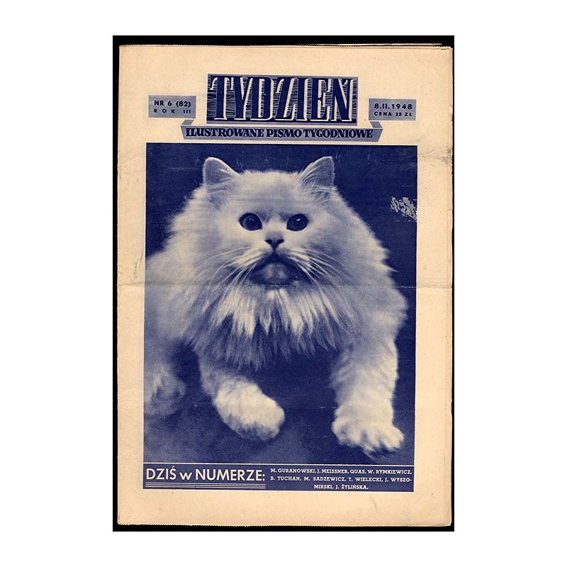 Tydzień. Ilustrowane pismo tygodniowe. R.3 (1948). Nr 6 (82) (8 lutego 1948)