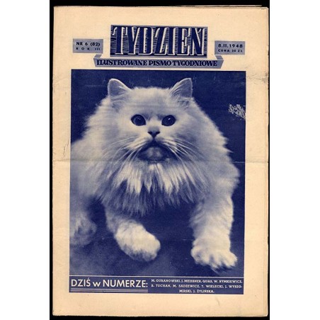 Tydzień. Ilustrowane pismo tygodniowe. R.3 (1948). Nr 6 (82) (8 lutego 1948)