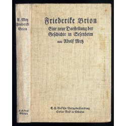 Friederike Brion. Eine neue Darstellung der "Geschichte in Sesenheim"
