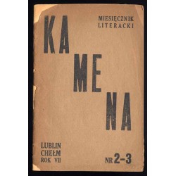 Kamena. Miesięcznik literacki. R.7 (1945-1946). Nr 2-3 (62-63) (XII 1945 - I 1946)