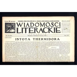 Wiadomości Literackie. Tygodnik. R.14 (1937). Nr 35 (721) (22 sierpnia 1937)