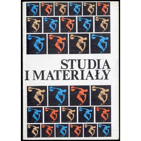 Studia i materiały. T.3: Materiały Sympozjum Popularnonaukowego "Trzydziestolecie Muzeum Sportu i Turystyki" Warszawa, 27 paździ