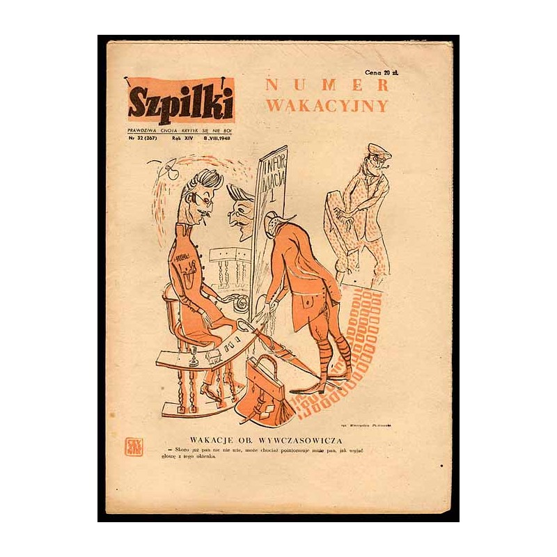 Szpilki. R.14 (1948). Nr 32 (367) (8 sierpnia 1948)