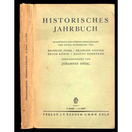 Historisches Jahrbuch. B.57 (1937). H.2/3