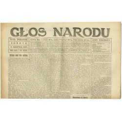 Głos Narodu. R.25 (1917). Nr 189 (11 sierpnia 1917). Wydanie poranne