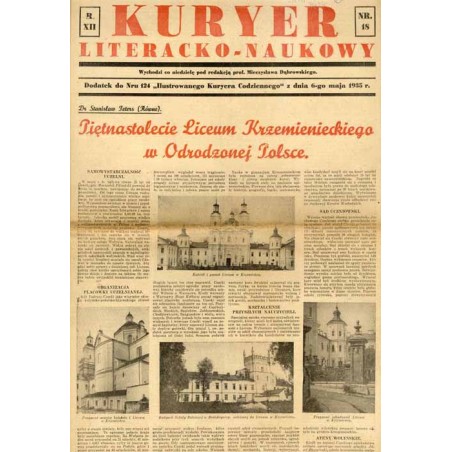 Kuryer Literacko-Naukowy. R.12 (1935). Nr 18 (6 maja 1935)
