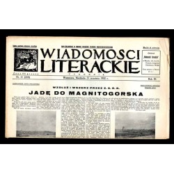 Wiadomości Literackie. Tygodnik. R.9 (1932). Nr 41 (458) (25 września 1932)