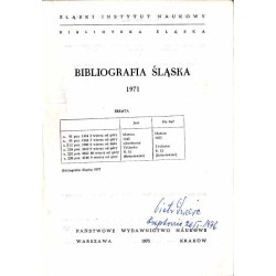 Bibliografia Śląska 1971
