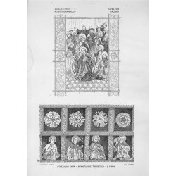 Bilderwerk schlesischer Kunstdenkmäler. Mappe III: Innere Ausstattung. Malerei. Tafel 218.1: Chechlau [Chechłów pow. Gliwice]. K