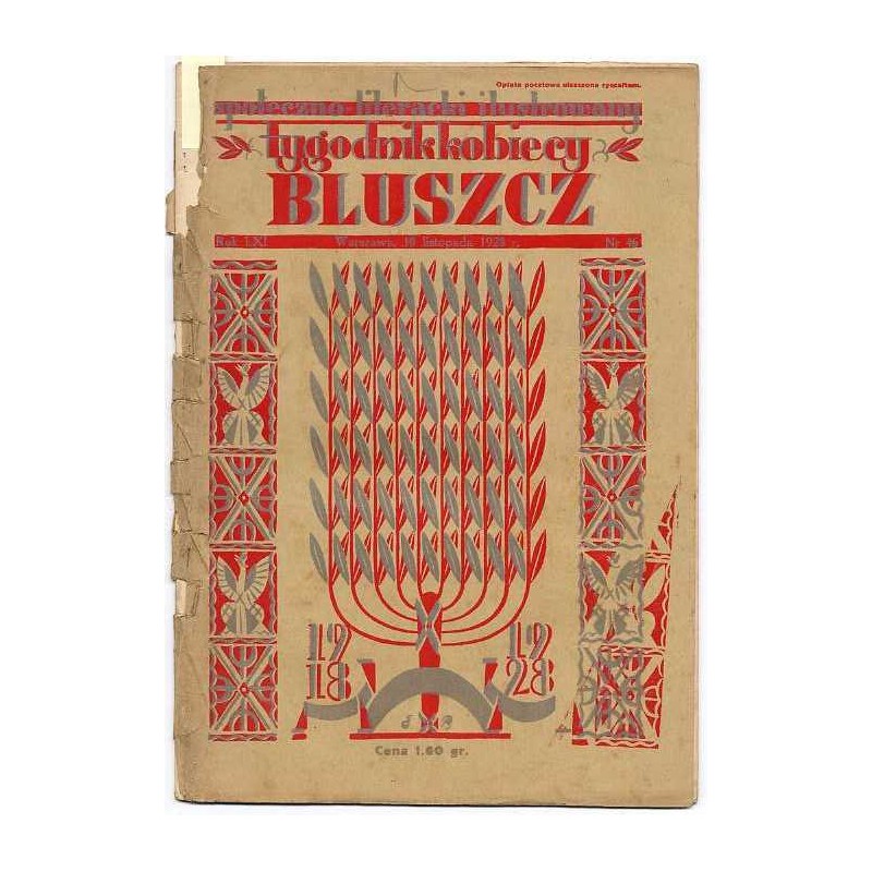 Bluszcz. Społeczno-literacki ilustrowany tygodnik kobiecy. R.61 (1928). Nr 46 (10 listopada 1928)