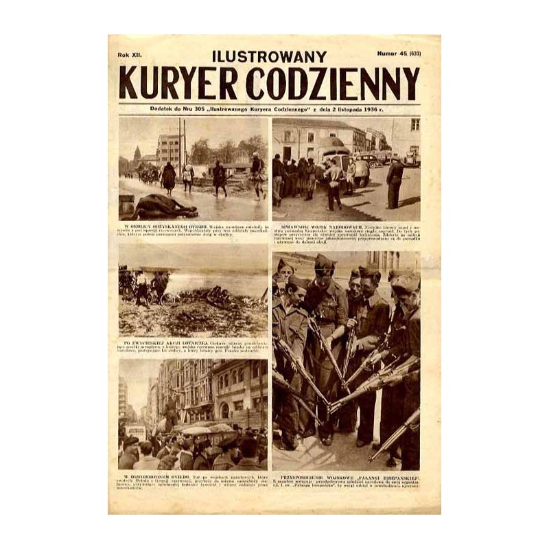 Ilustrowany Kurier Codzienny. Bezpłatny dodatek tygodniowy "Ilustrowanego Kuriera Codziennego" do nr 305. R.12 (1936). Nr 45 (63