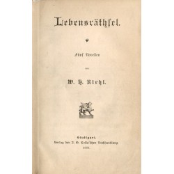 Lebensräthsel. Fünf Novellen