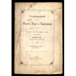 Vierteljahrsschrift für Wappen-, Siegel- u. Familienkunde. 47. Jahrgang (1920). Heft 3-4 (Juli/Dezember 1920)