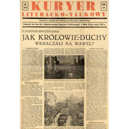 Kuryer Literacko-Naukowy. R.12 (1935). Nr 21 (27 maja 1935)