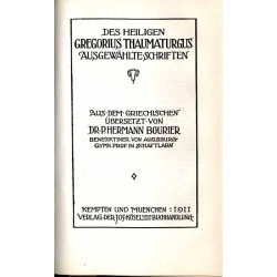 Bibliothek der Kirchenväter. Eine Auswahl Patristischer Werke in deutscher übersetzung. Reihe 1. B. 2: Dionysius Areopagita Gre