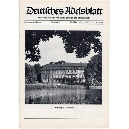 Deutsches Adelsblatt. 18. Jahrgang (1979). Nr 3 (15 III 1979) [Wolfshafen / Uckermark]