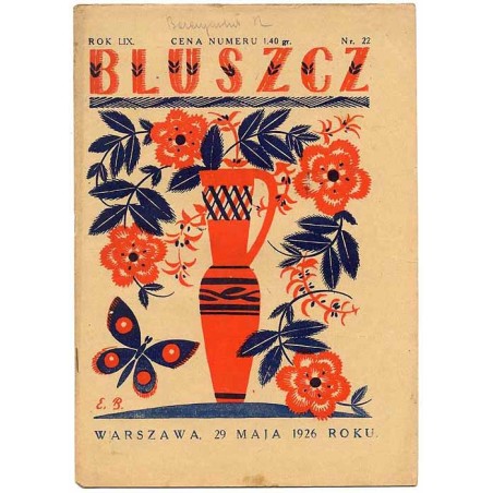 Bluszcz. Pismo tygodniowe ilustrowane dla kobiet. R.59 (1926). Nr 22 (29 maja 1926)