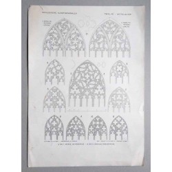 Bilderwerk schlesischer Kunstdenkmäler. Mappe I: Mittelalter. Tafel 40.1-2: Görlitz [Niemcy]. Peterskirche. Westlicher Abschnitt