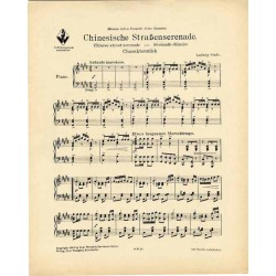 Chinesische Straßenserenade. Chinese Street serenade - Sérénade chinoise. Charakterstück
