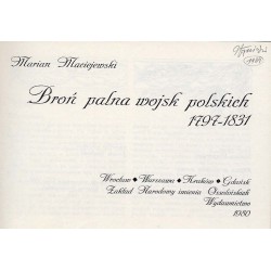 Broń palna wojsk polskich 1797-1831