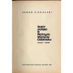 Teatr polski w Wolnym Mieście Gdańsku 1920-1939