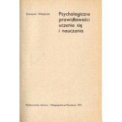 Psychologiczne prawidłowości uczenia się i nauczania