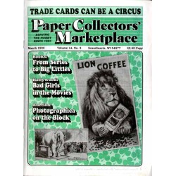 PCM Paper, Collectors' Marketplace. Vol.14 (1996). Nr 3 (March 1996)