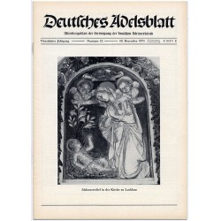 Deutsches Adelsblatt. 14. Jahrgang (1975). Nr 12 (10 XII 1975) [Alabasterrelief in der Kirche zu Lucklum]