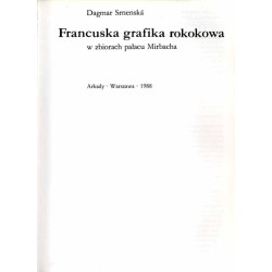 Francuska grafika rokokowa w zbiorach pałacu Mirbacha