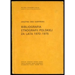 Bibliografia etnografii polskiej za lata 1970-1975