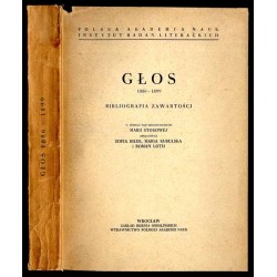 Głos 1886-1899. Bibliografia zawartości