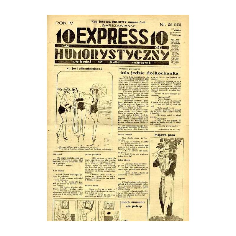 Express Humorystyczny. R.4 (1933). Nr 21 (143) / Marian Dąbrowski (Emden): Krew na chryzantemach. Romans Z kwiatu na kwiat. Rom