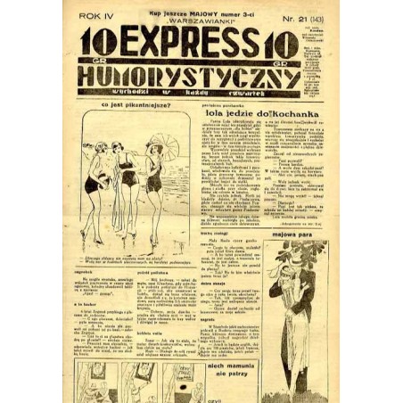 Express Humorystyczny. R.4 (1933). Nr 21 (143) / Marian Dąbrowski (Emden): Krew na chryzantemach. Romans Z kwiatu na kwiat. Rom