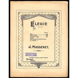 Elégie. Op. 10