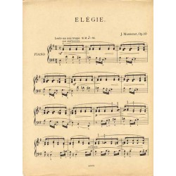 Elégie. Op. 10