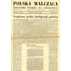 Polska Walcząca - Żołnierz polski na obczyźnie. Fighting Poland. Weekly for the Polish Forces. R.4 (1942). Nr 3 (17 stycznia 194