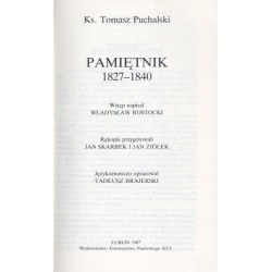 Pamiętnik 1827-1840
