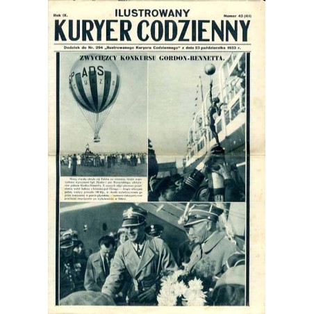Ilustrowany Kurier Codzienny. Bezpłatny dodatek tygodniowy "Ilustrowanego Kuriera Codziennego" do nr 294. R.9 (1933). Nr 43 (464