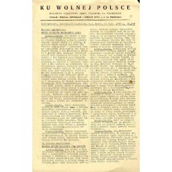 Ku Wolnej Polsce. Biuletyn codzienny Armii Polskiej na Wschodzie. (1943). Nr 309 (21 lipca 1943)