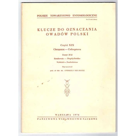 Klucze do oznaczania owadów Polski. Cz.19: Chrząszcze - Coleoptera. Z.24d: Kusakowate - Staphylinidae. Wydłużaki - Xantholininae