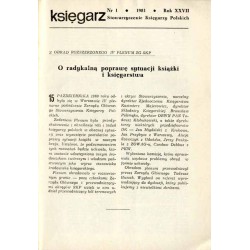 Księgarz. R.27 (1981). Nr 1