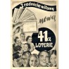 Na Szerokim Świecie. R.11 (1938). Nr 1 (486) (2 stycznia 1938) / reklamowy fotomontaż Z radością witamy nową 41ą Loterię