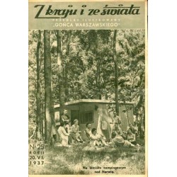 Z Kraju i ze Świata. Przegląd ilustrowany "Gońca Warszawskiego". R.2 (1937). Nr 25 (20 czerwca 1937) / Na letnisku campingowym n