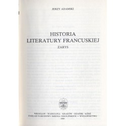 Historia literatury francuskiej. Zarys