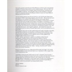 Royden Rabinowitch - Dzieła / Works 1962-1995, Muzeum Sztuki, Łódź, 4.04 - 27.08.1995 Royden Rabinowitch - Prace w kolorze / Co