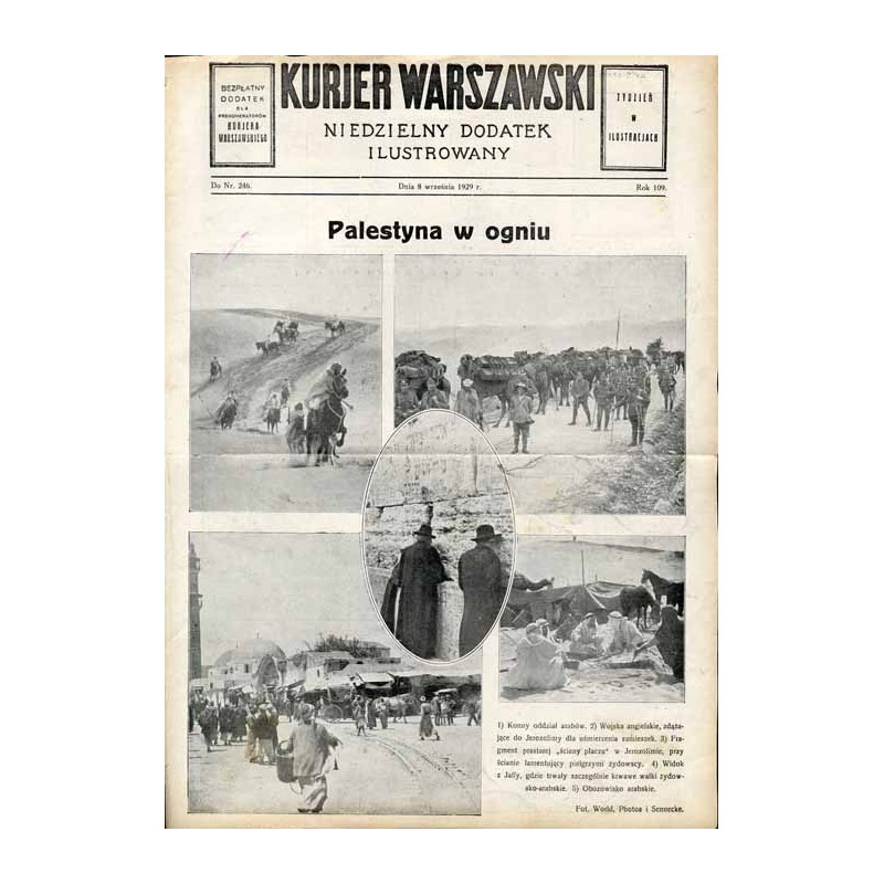 Kurjer Warszawski. Niedzielny dodatek ilustrowany. R.109 (1929). Nr 246 (8 wrzesień 1929)