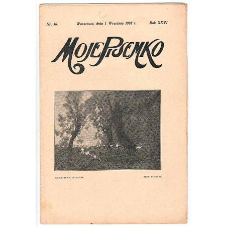 Moje Pisemko. R.26 (1928). Nr 36 (1 września 1928)