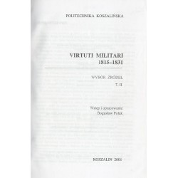 Virtuti Militari 1815-1831. Wybór źródeł. T.2