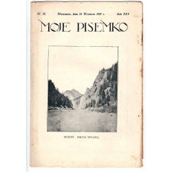 Moje Pisemko. R.25 (1927). Nr 39 (24 września 1927)